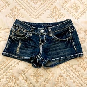 Pre loved jeans shorts. Size 5